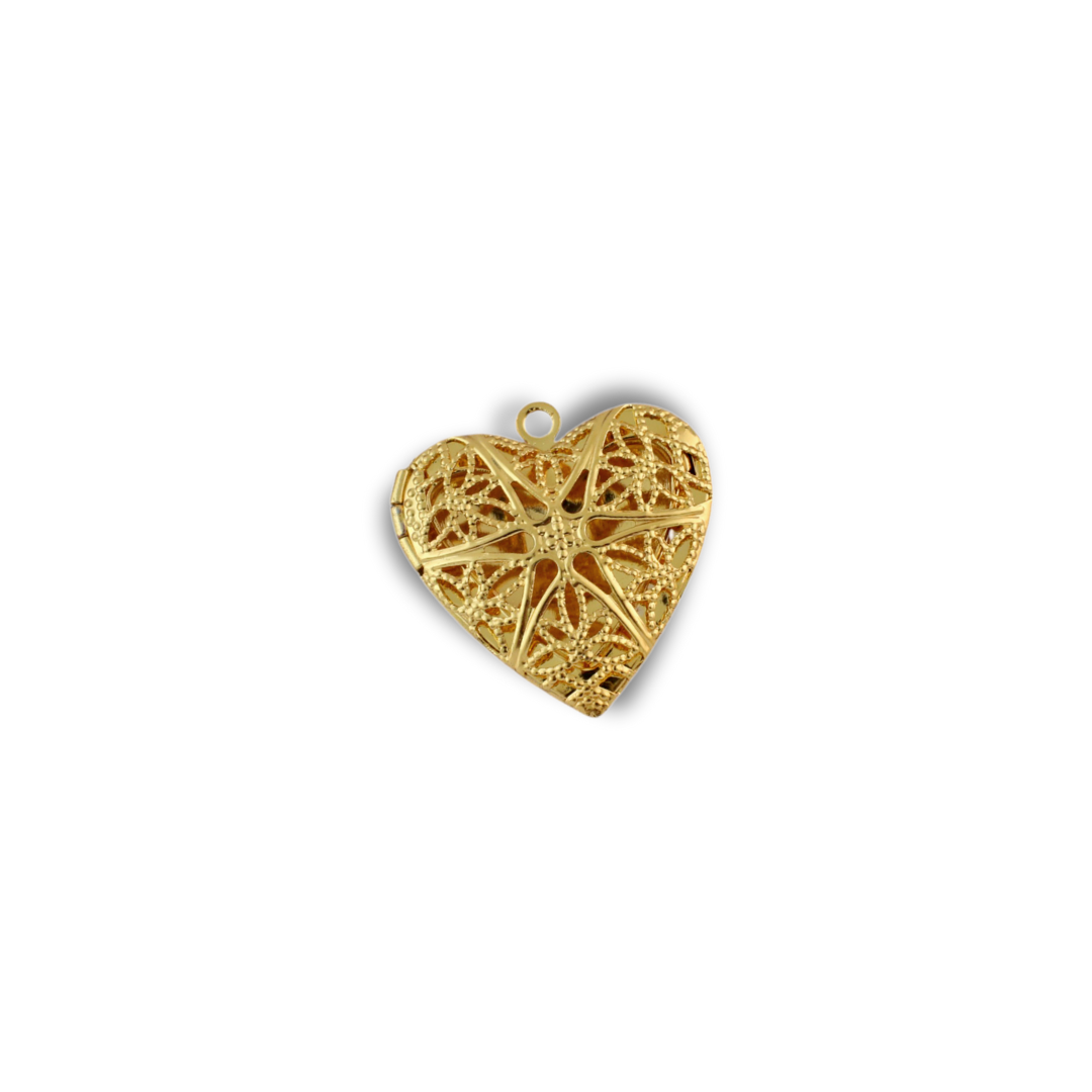 Story Charm - Open Textured Heart