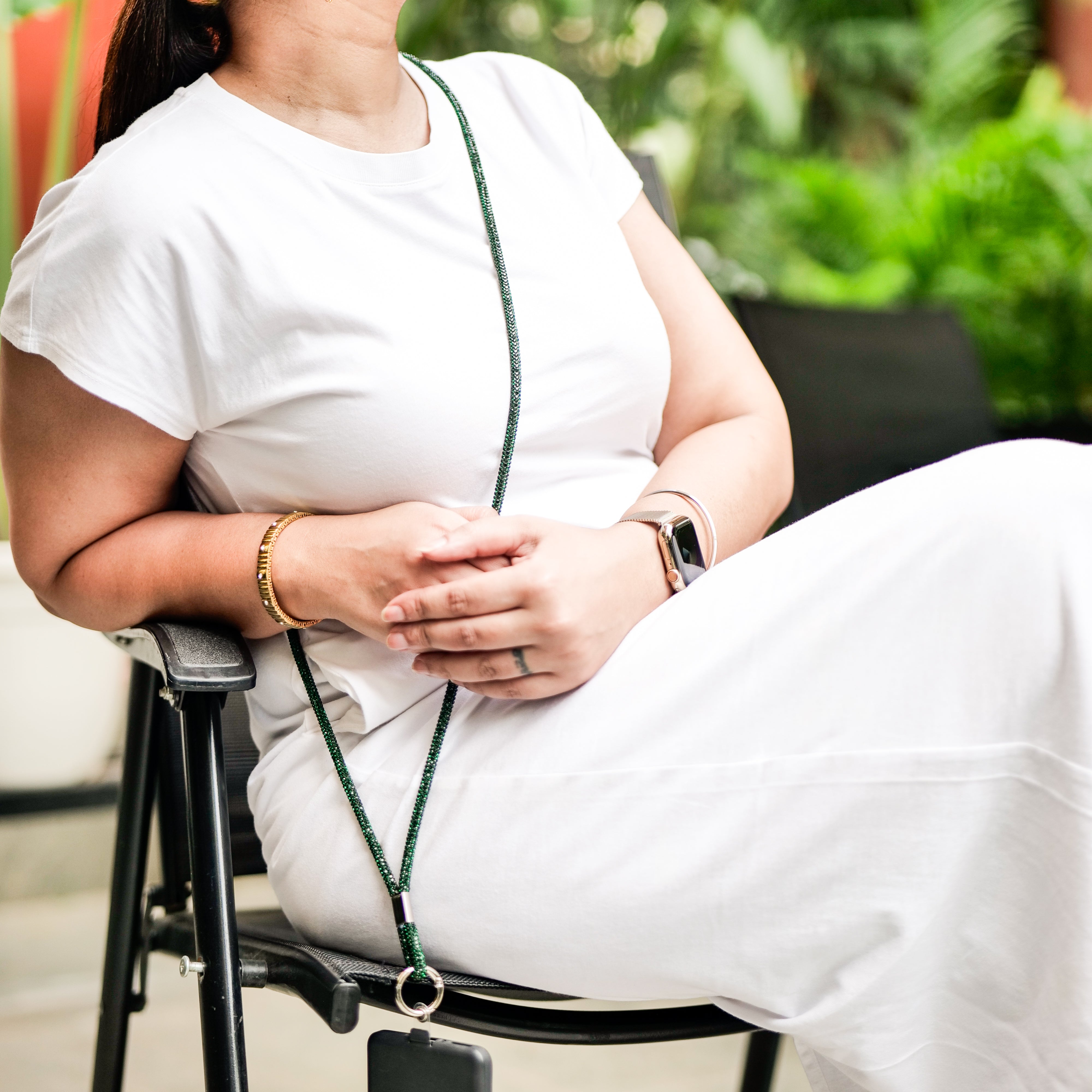 Glitter Lanyard - Emerald