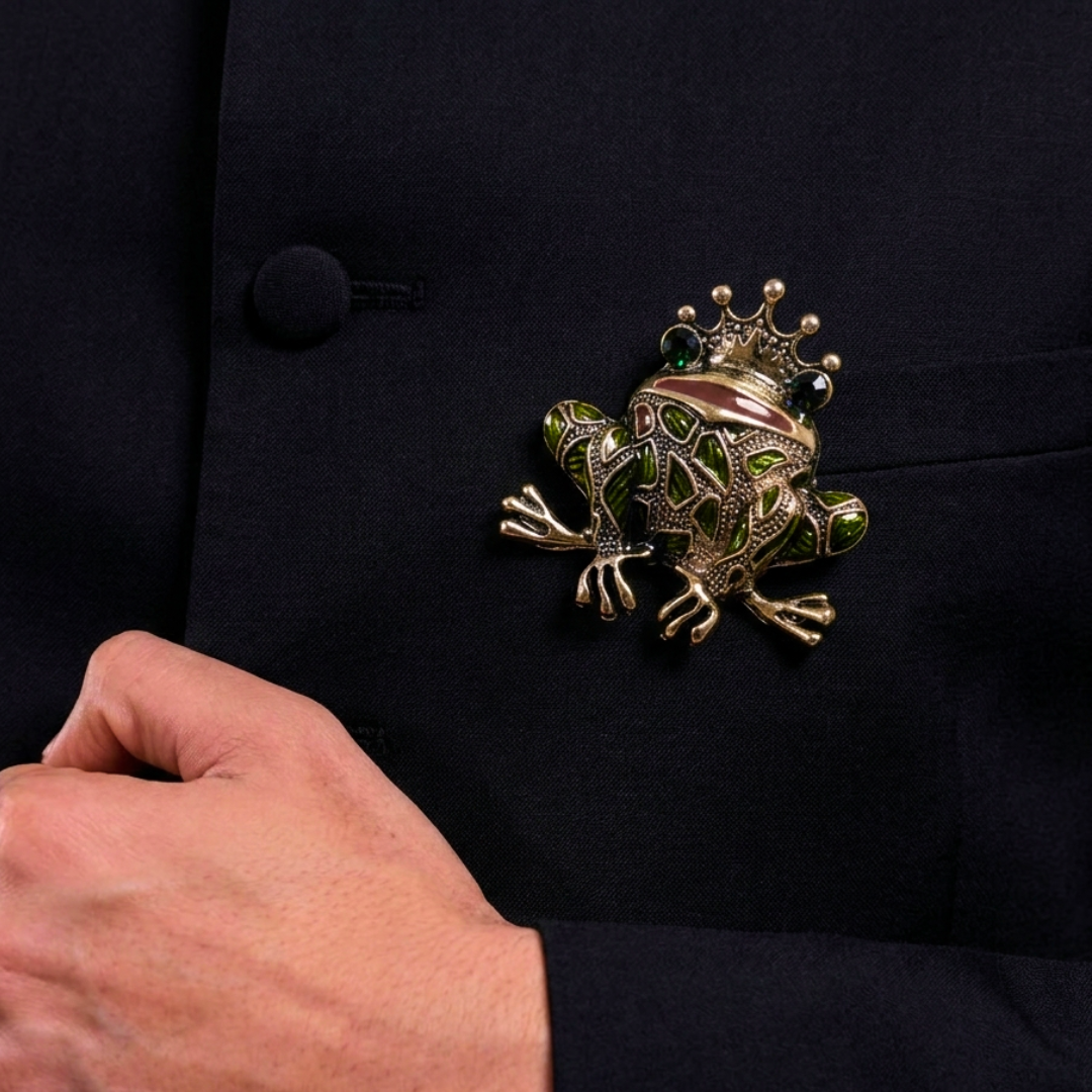 Royal Frog Brooch
