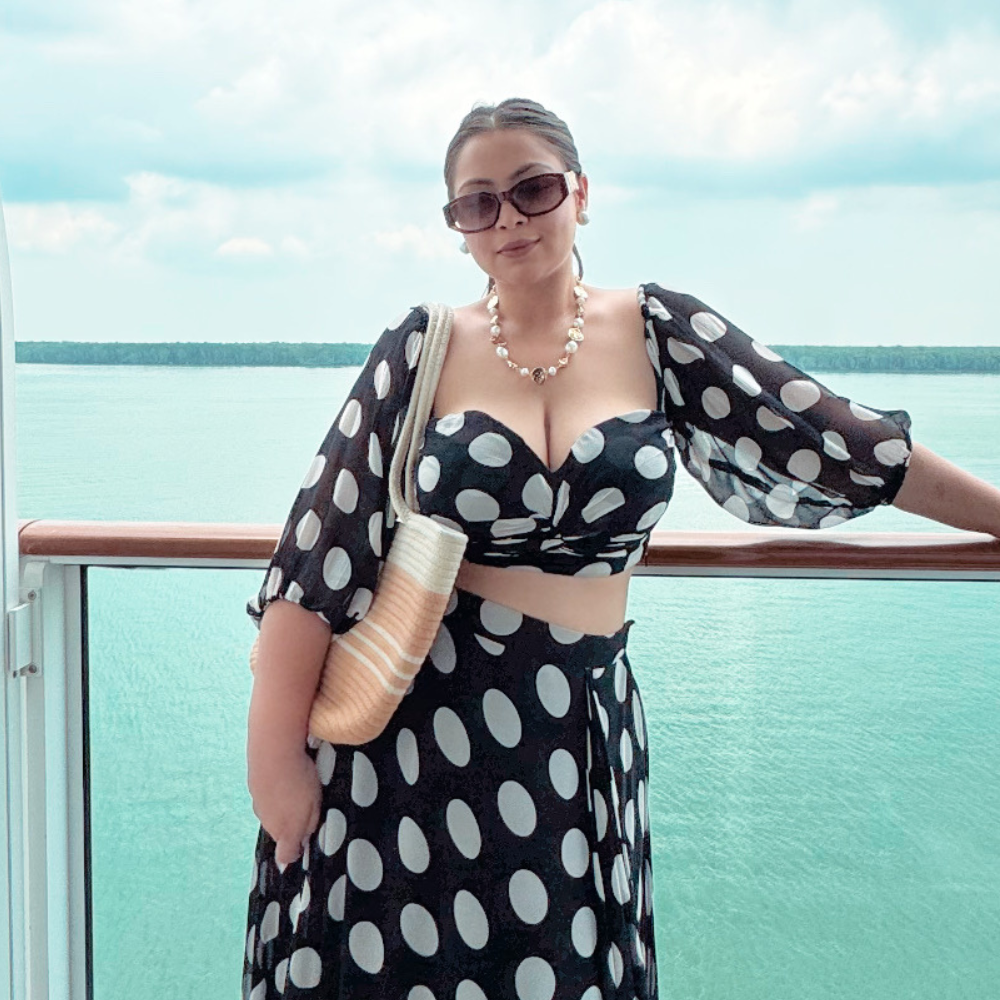 Pearl & Hammered Gold Disc Necklace