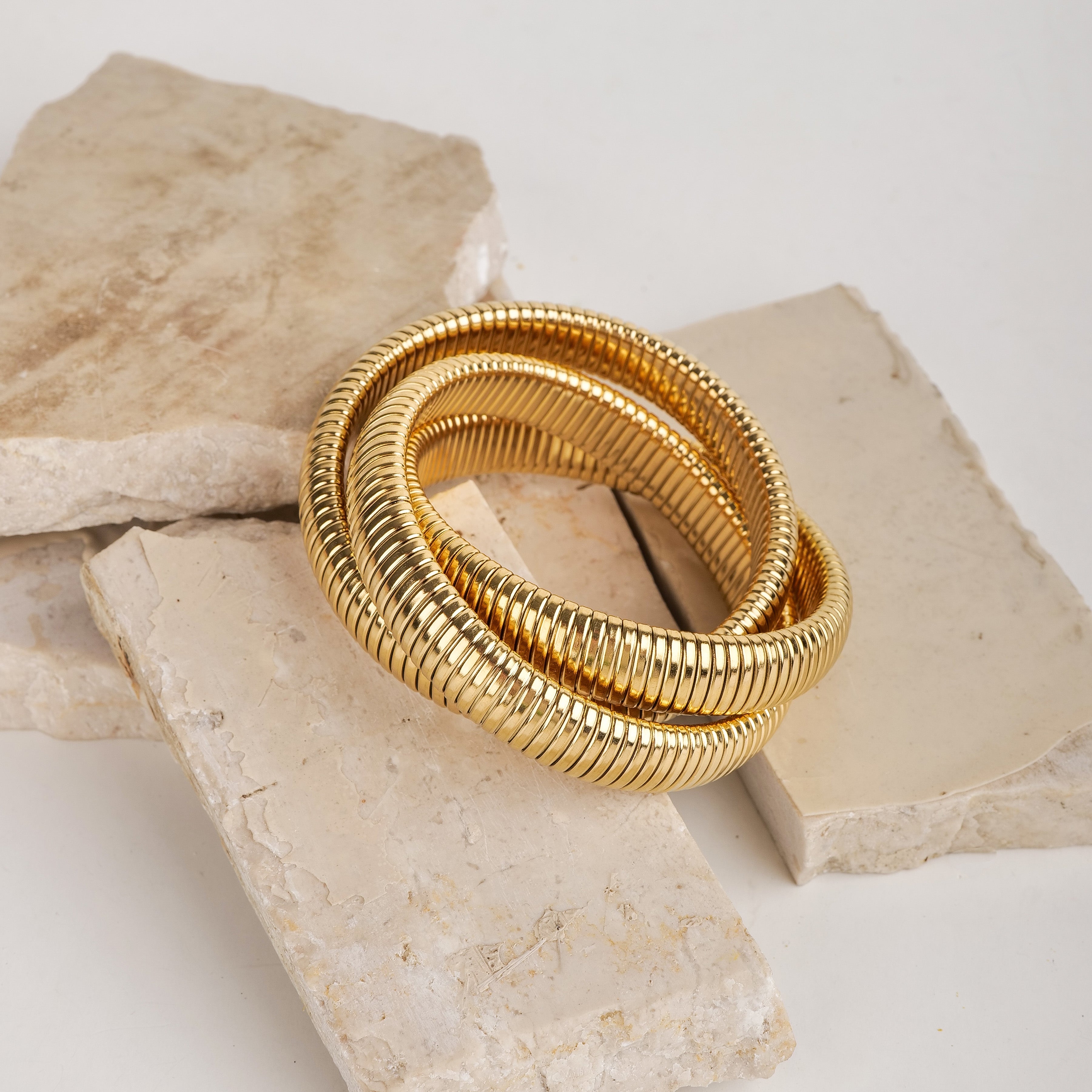 Stretchable Three Snake Bangle