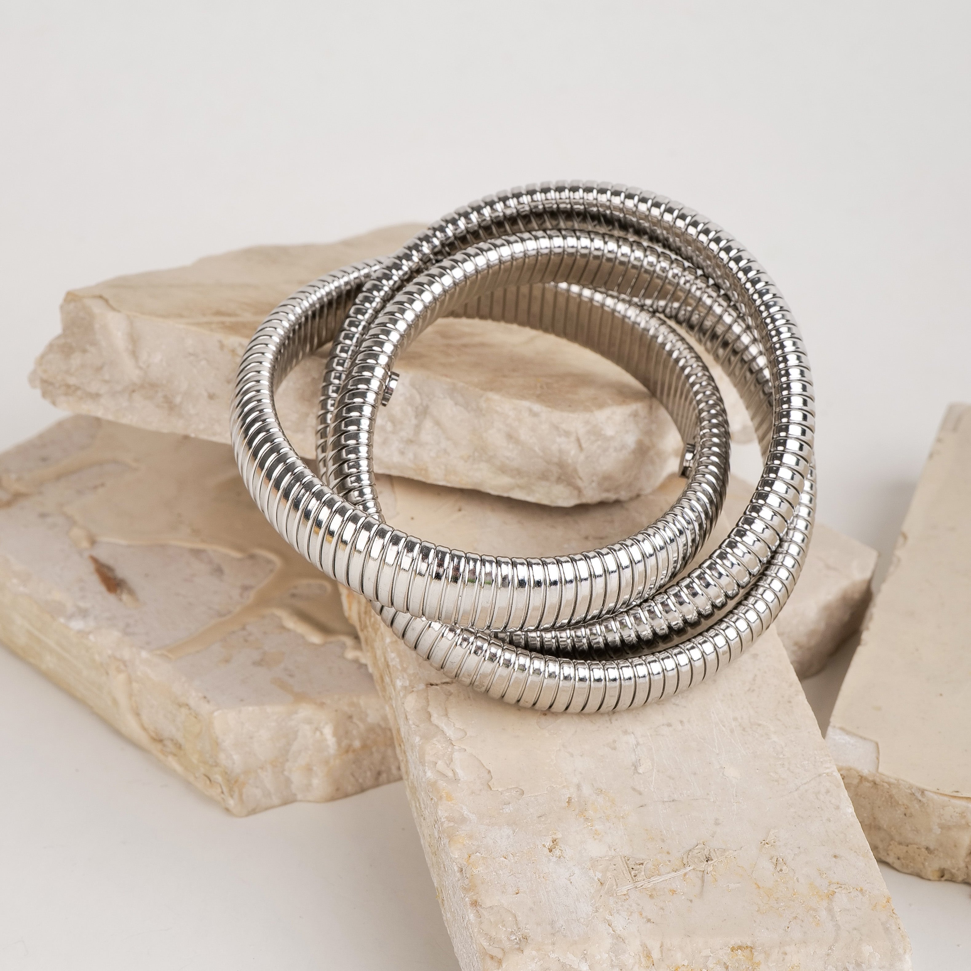 Stretchable Three Snake Bangle