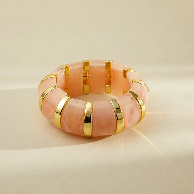 Chunky Acrylic Stretchable Bangle