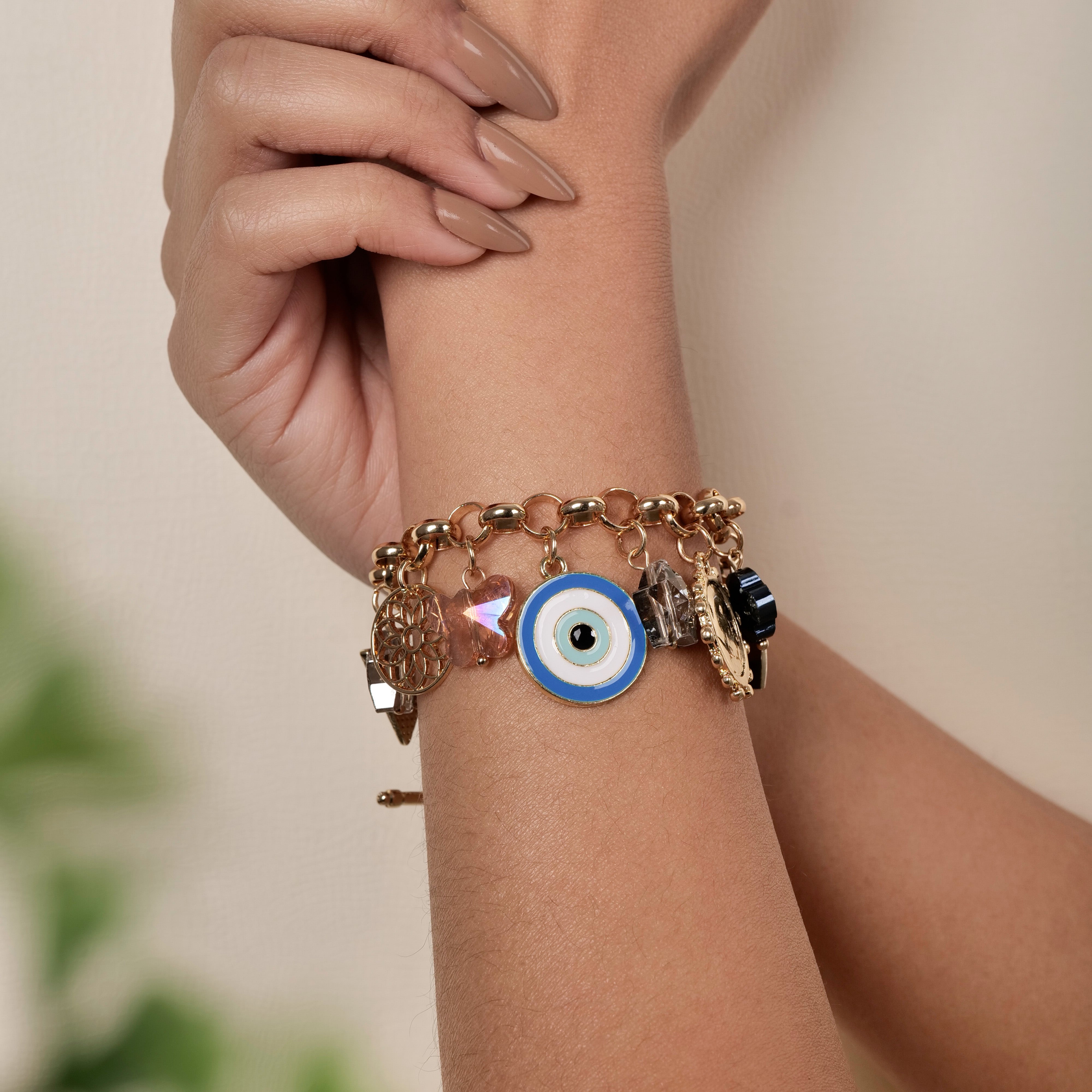 Enchanting Evil Eye Charm Bracelet