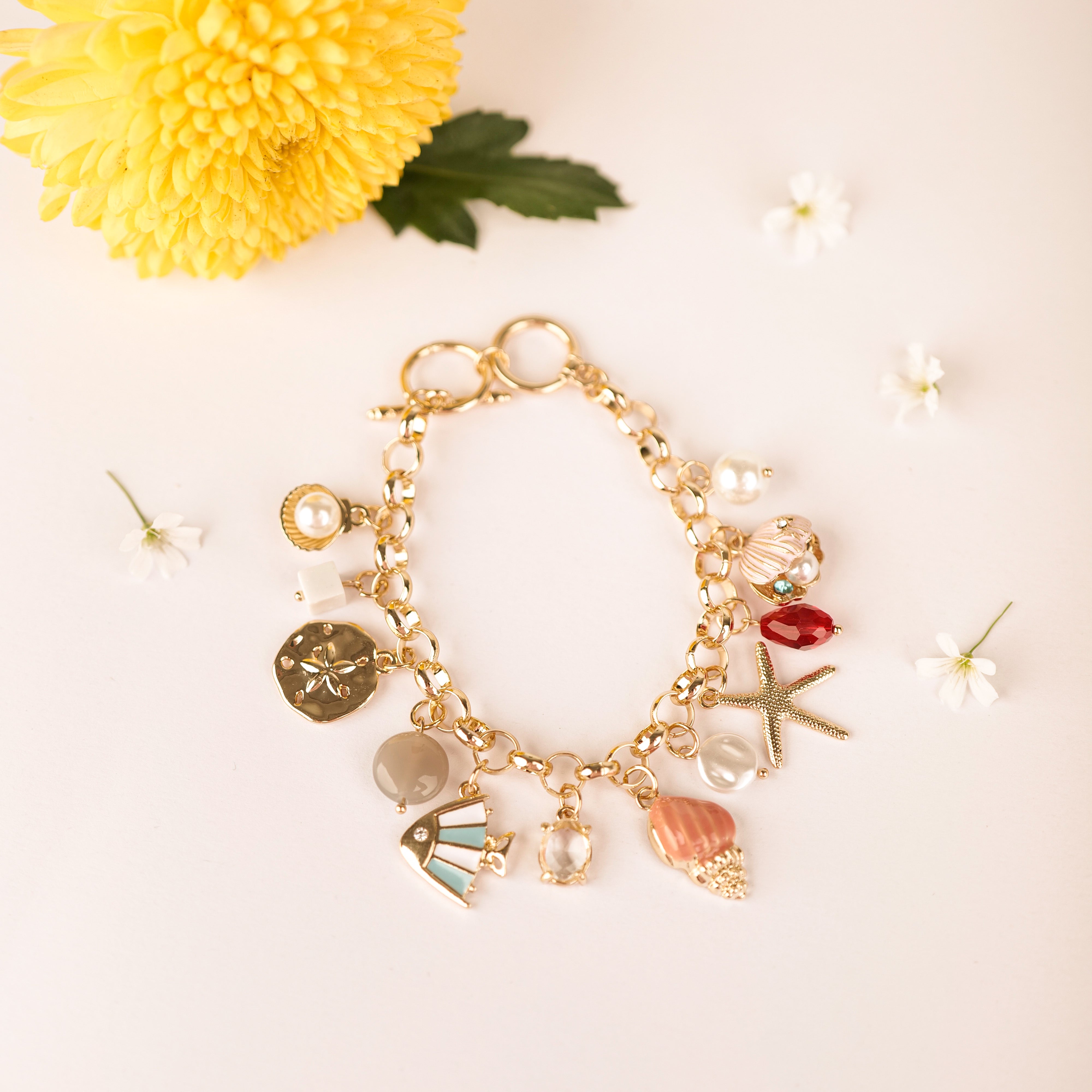 Beach Please Charm Bracelet