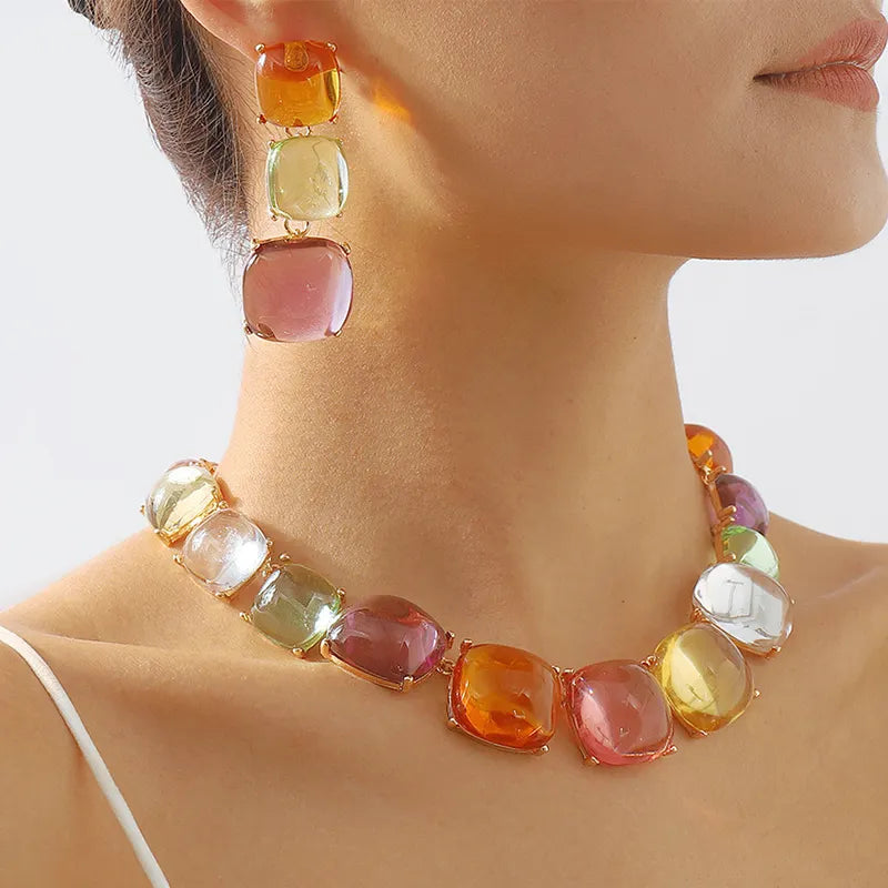 Sunset Resin Necklace