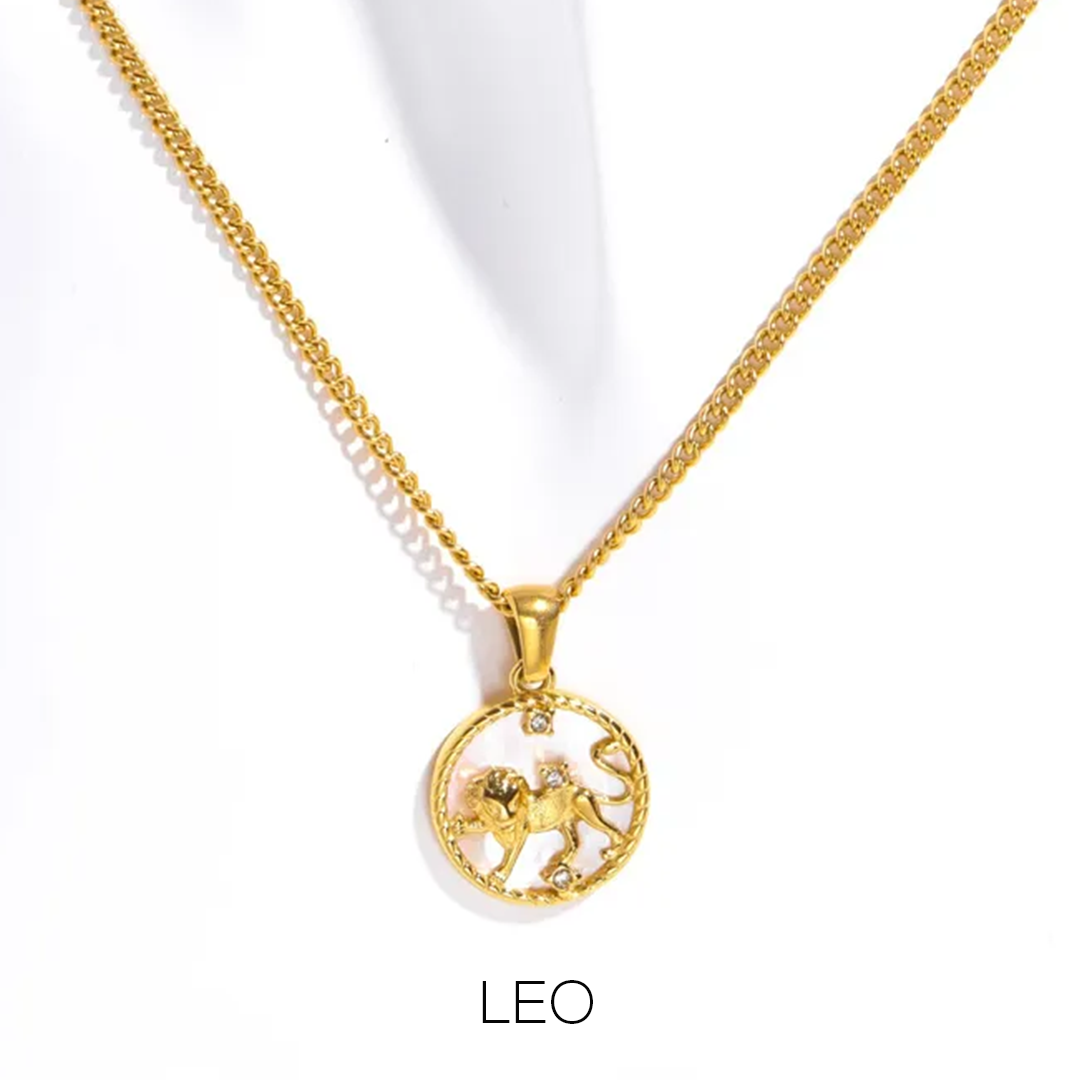 Zodiac Celestial Symbol Pendant with Chain