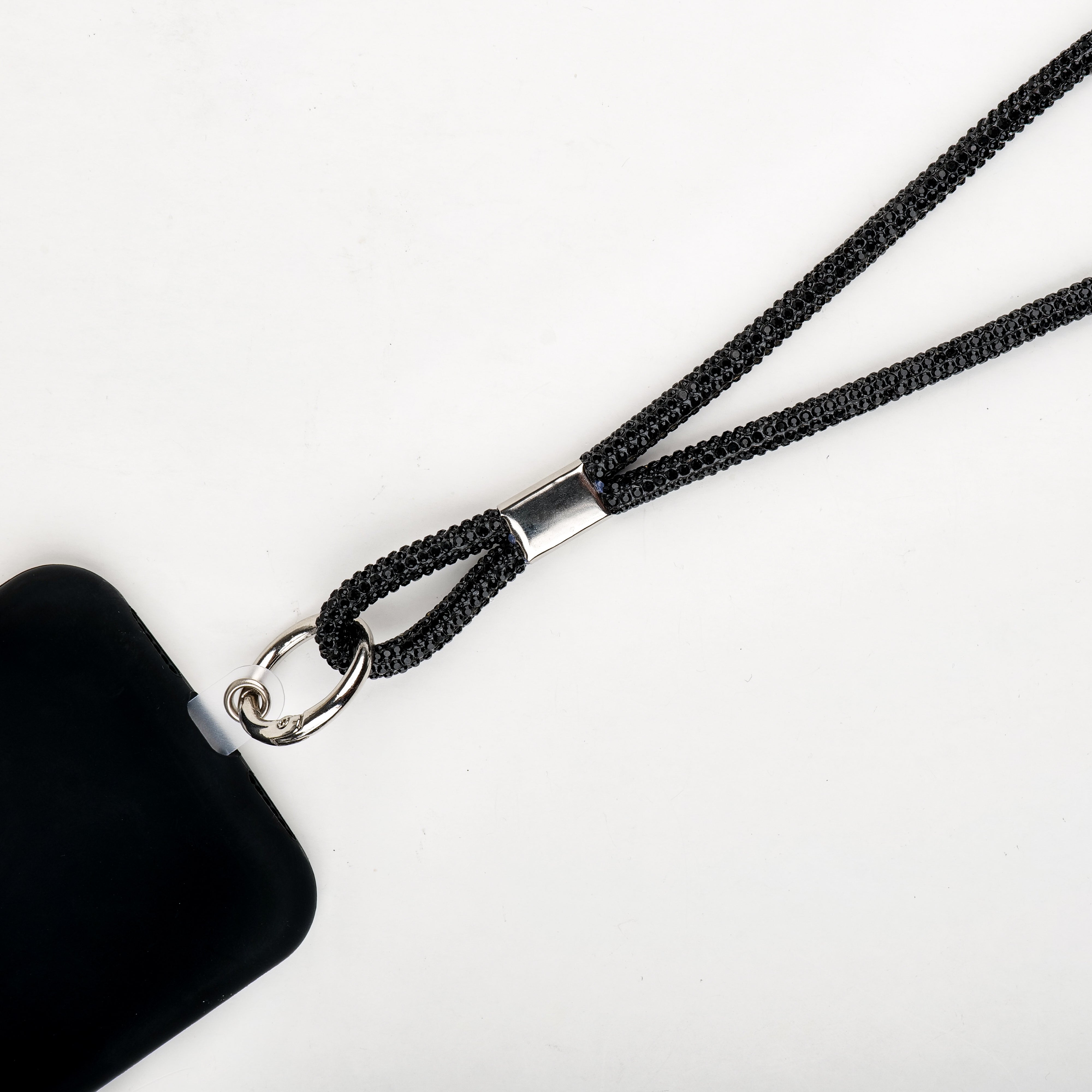 Glitter Lanyard - Noir