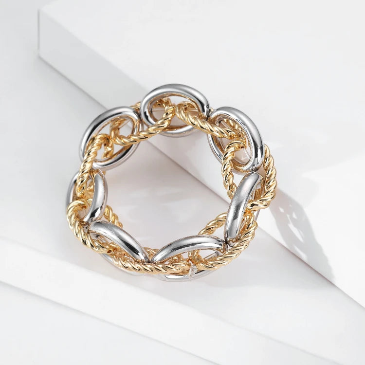 Dual Tone Link Bracelet