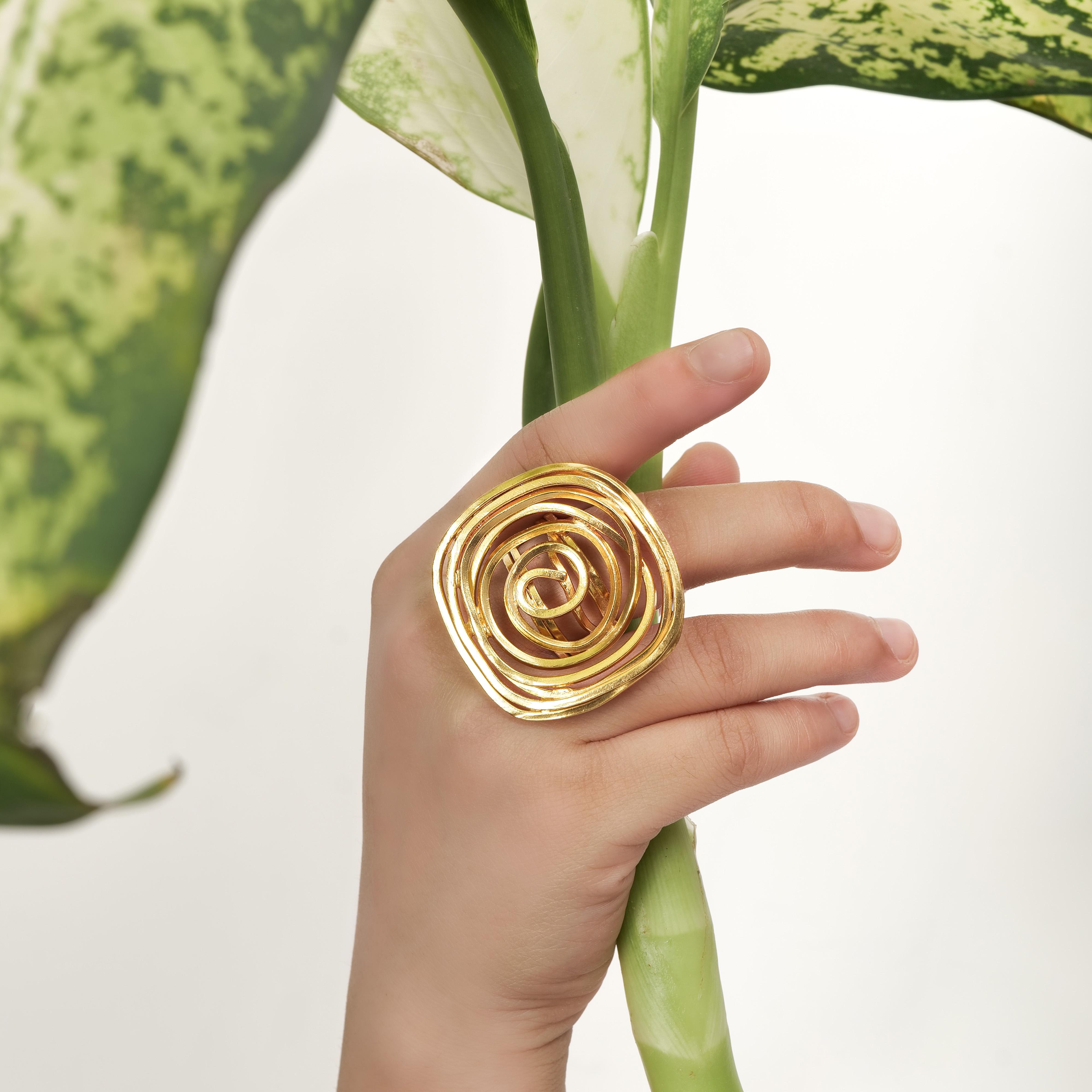 Spiral Rose Ring