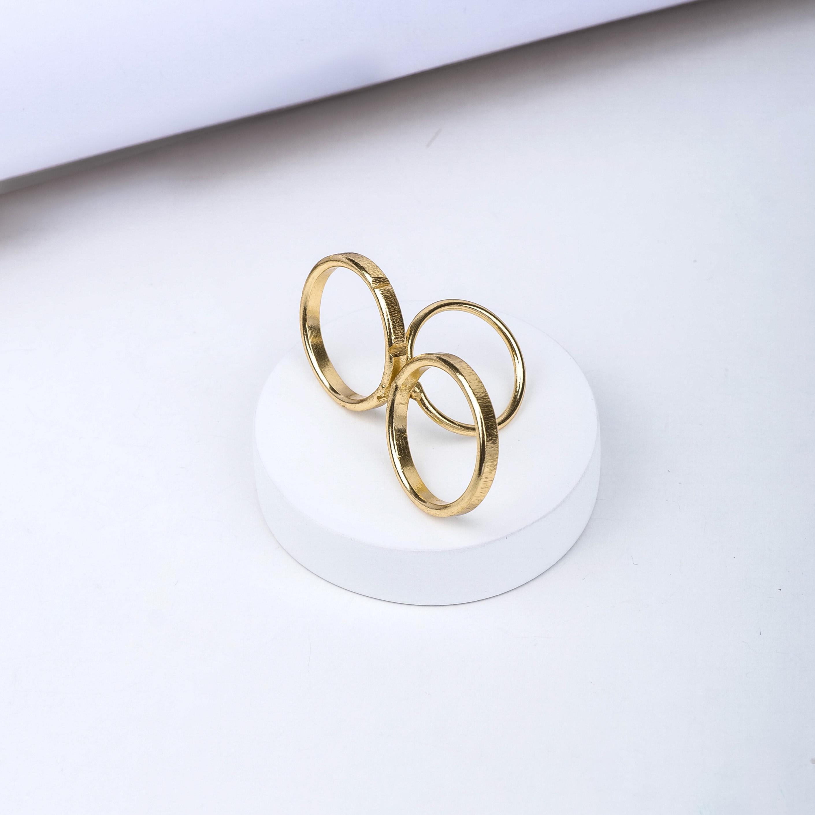 Double Circle Adjustable Ring