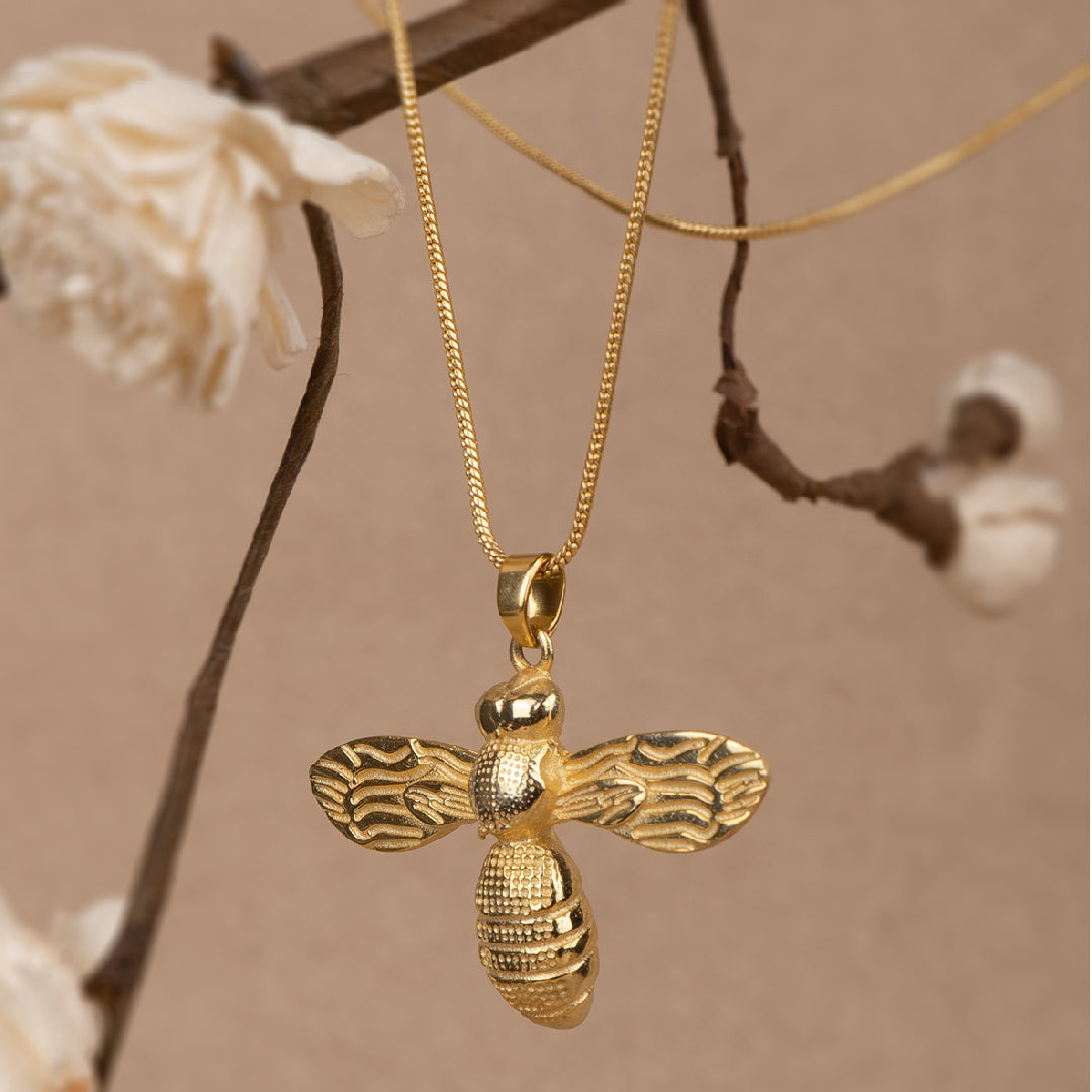 Bumble Bee Pendant with Chain