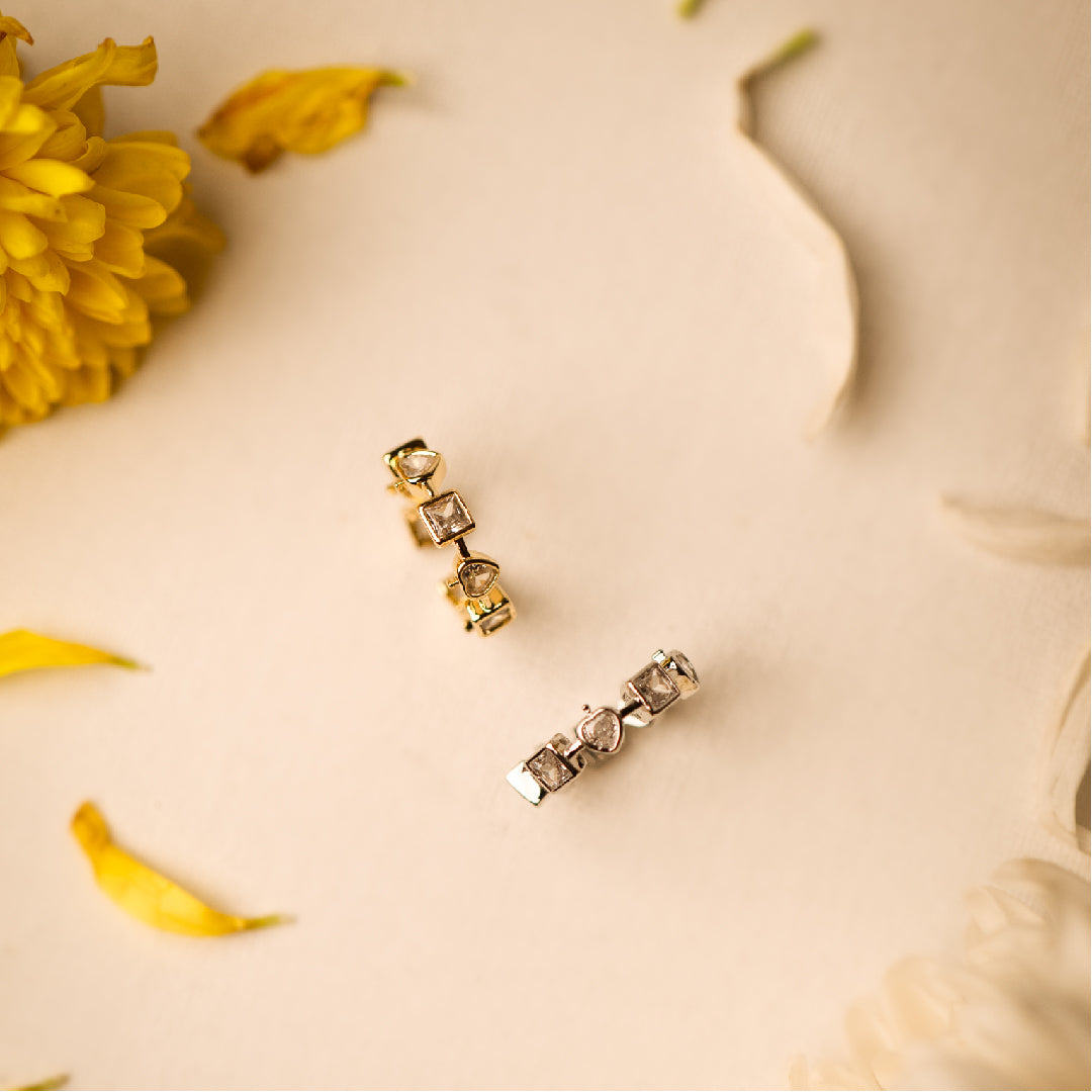 Spade & Cube Adjustable Ring