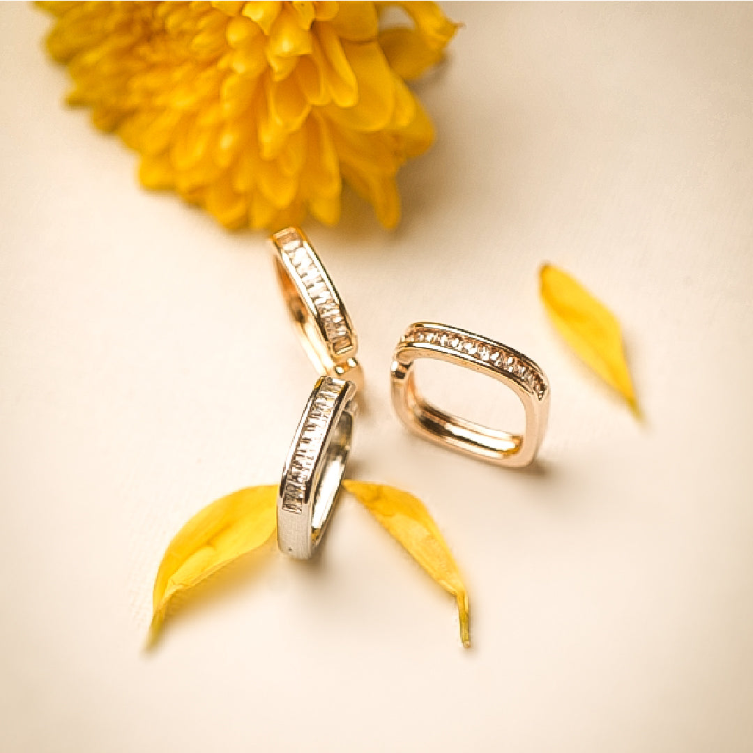 Zirconia Square Adjustable Ring