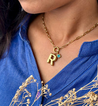 Personalized Cluster Necklace - necklace from the Nashira collection (image 8 of 18)
