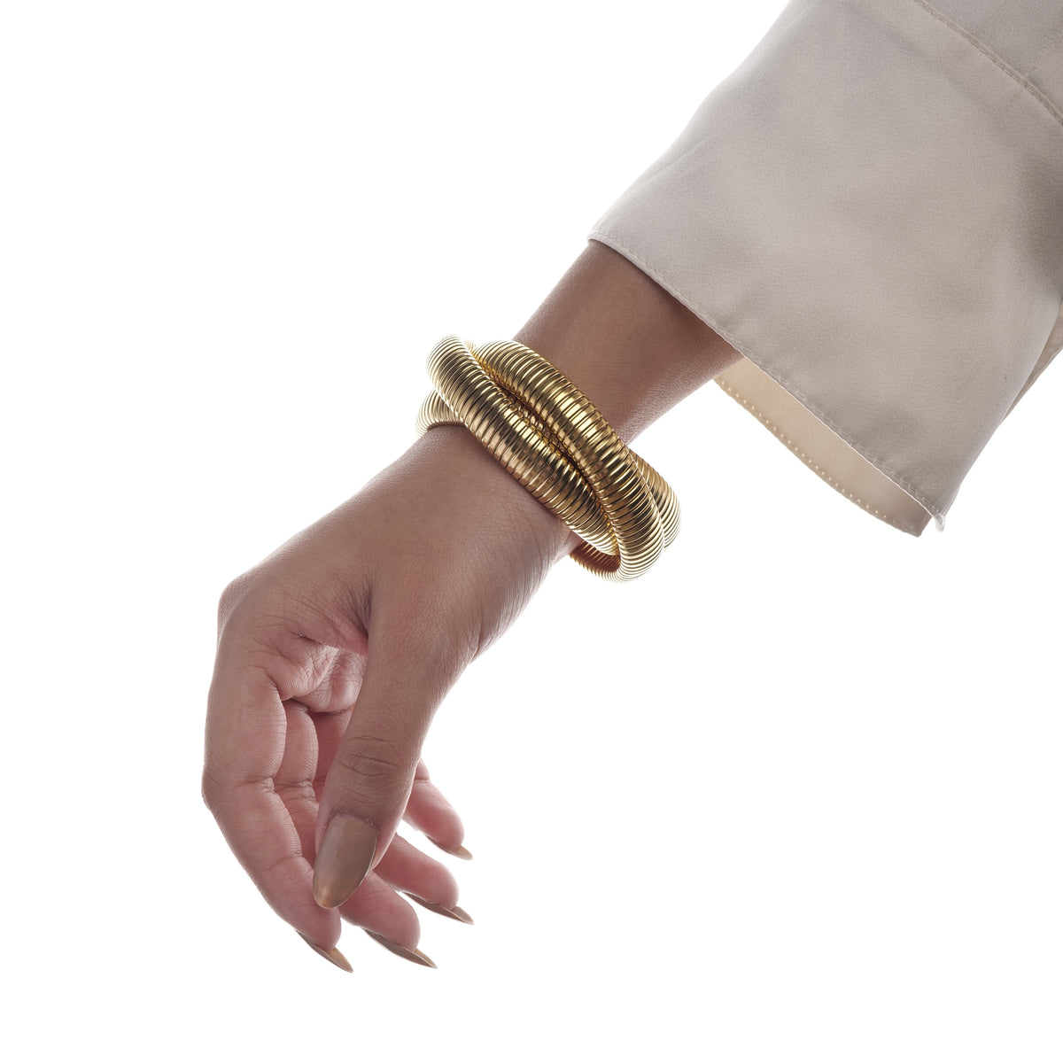Stretchable Three Snake Bangle - bracelet from the Nashira collection