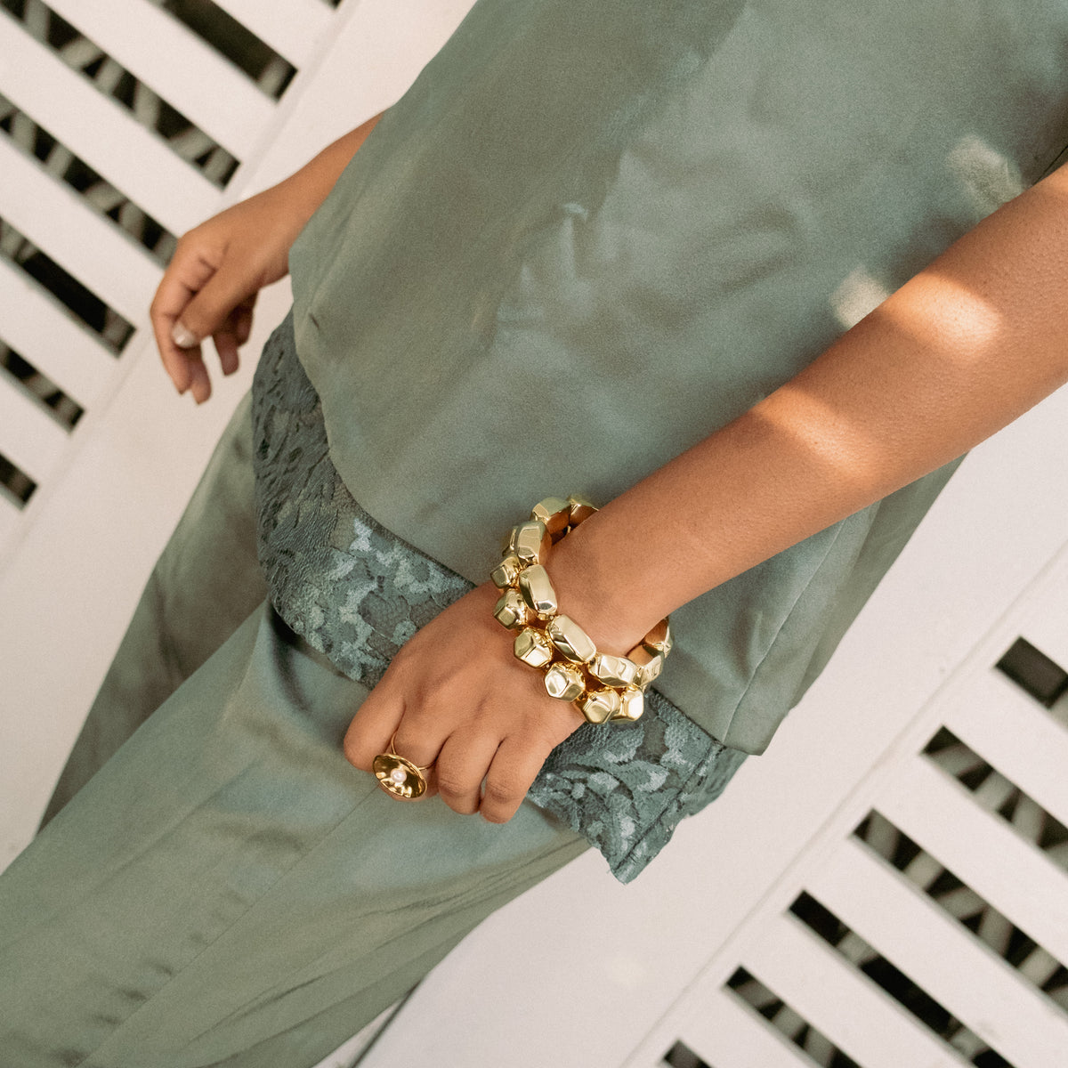Bollywood Bracelet bracelet by Nashira, shown close up