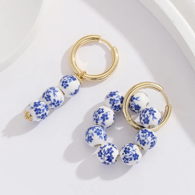 Trio Porcelain Hoops