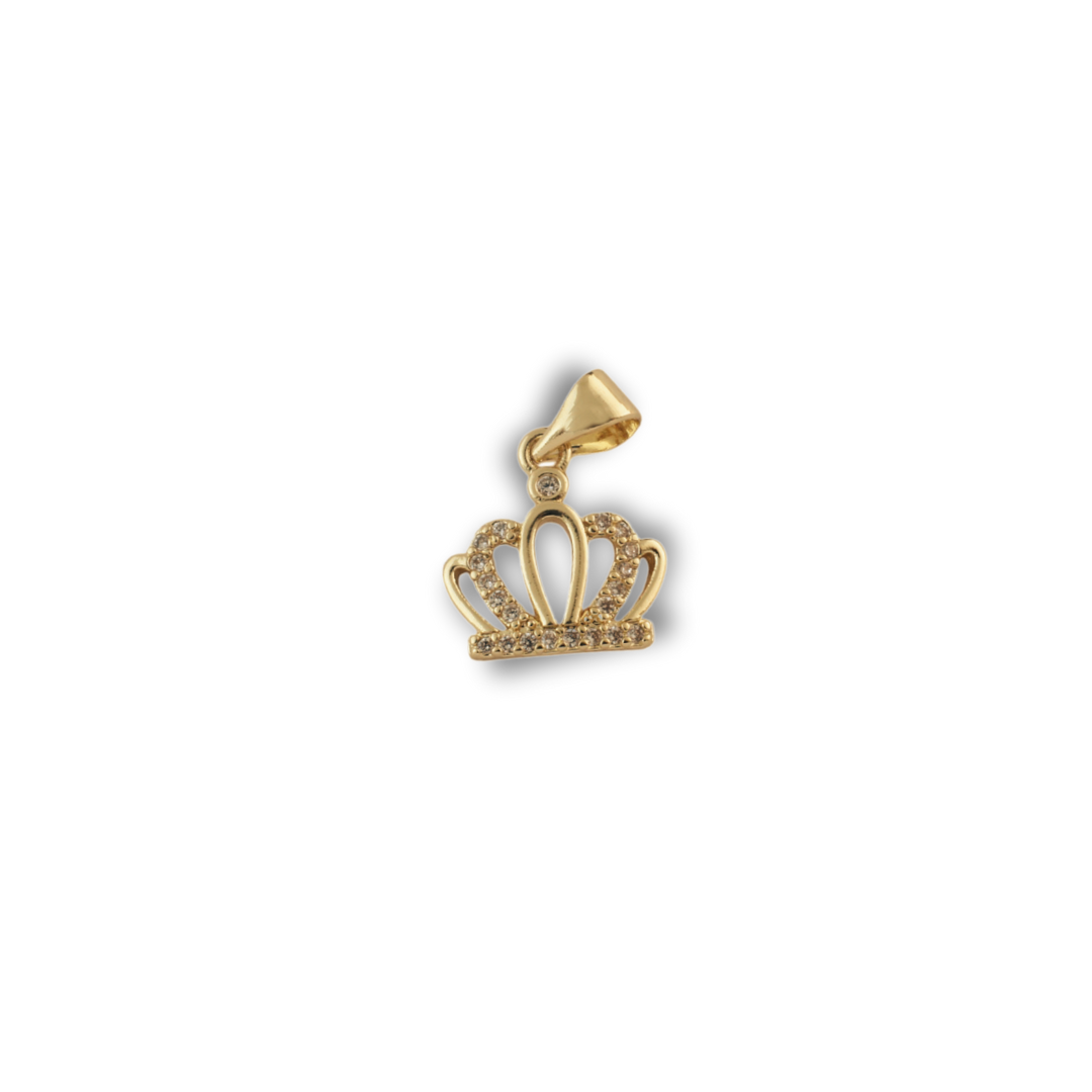The Regal Crown Charm charm by Nashira, shown close up