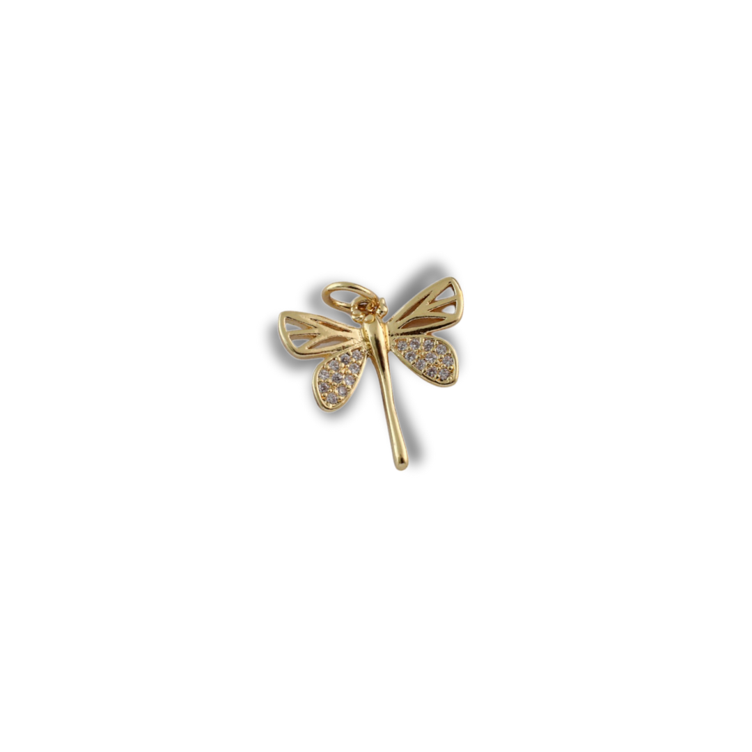 The Dragonfly Charm charm by Nashira, shown close up