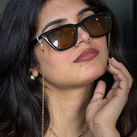 Sunglass Chain accessory by Nashira, styled