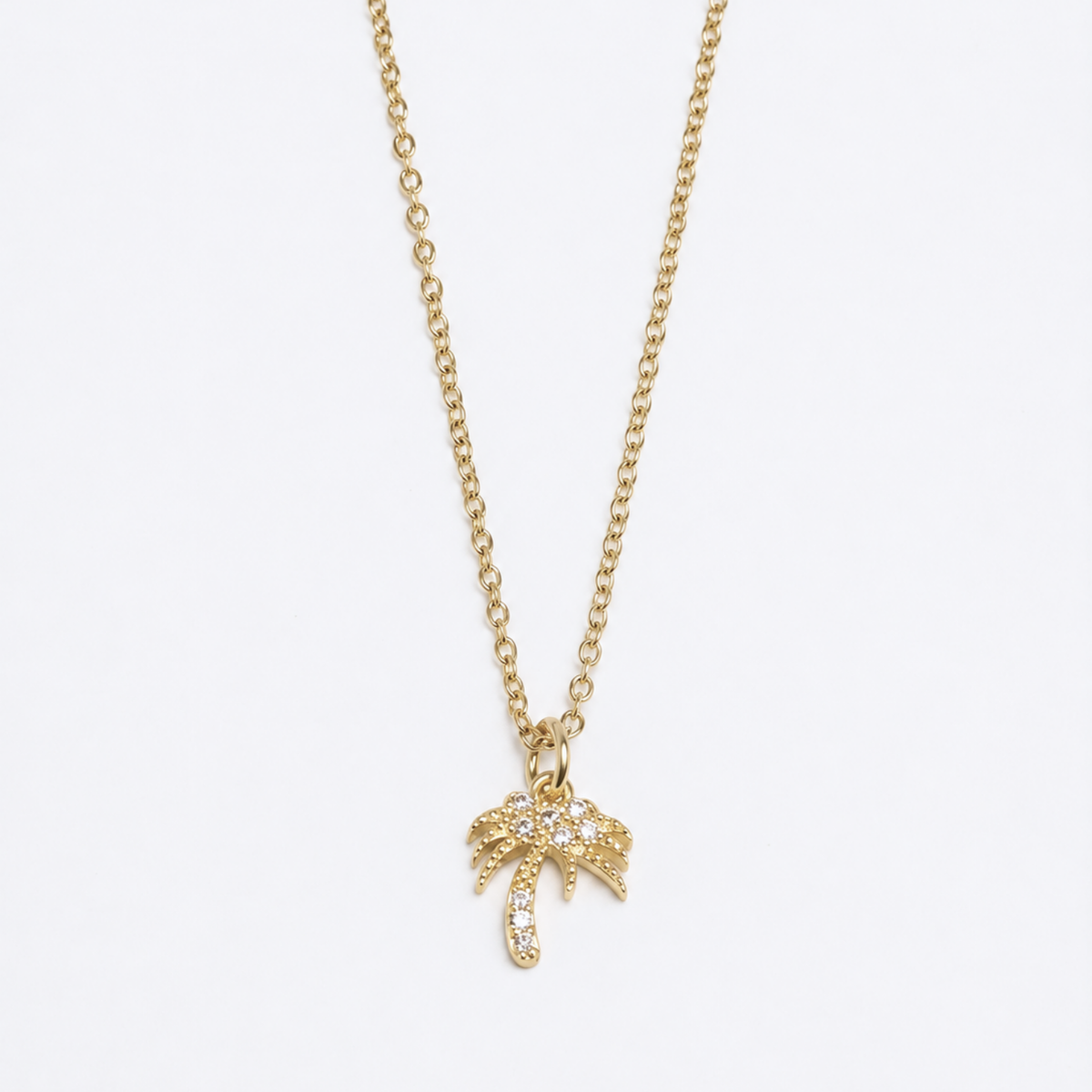 Crystal Palm Tree Necklace