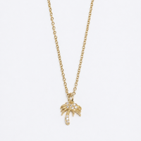 Crystal Palm Tree Necklace