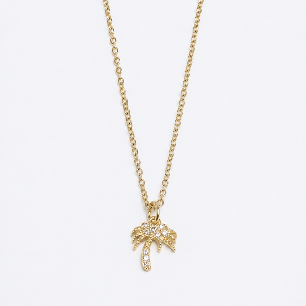 Crystal Palm Tree Necklace