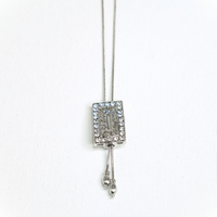 Regal Crystal Lariat Necklace