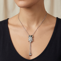 Nazar Owl Necklace - Stainless Steel necklace by Nashira