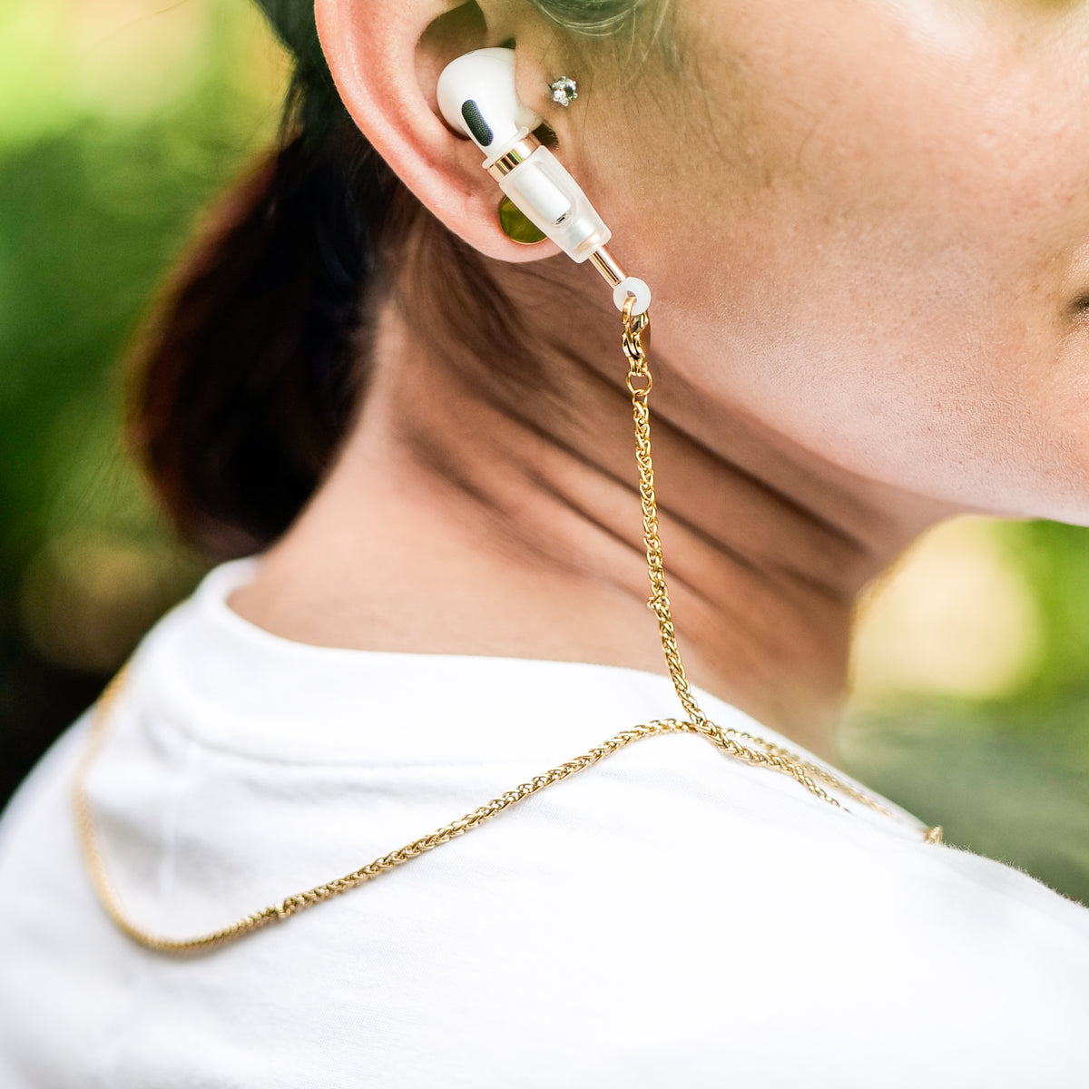 Airpods Chain Necklace necklace by Nashira, shown close up (image 10 of 14)