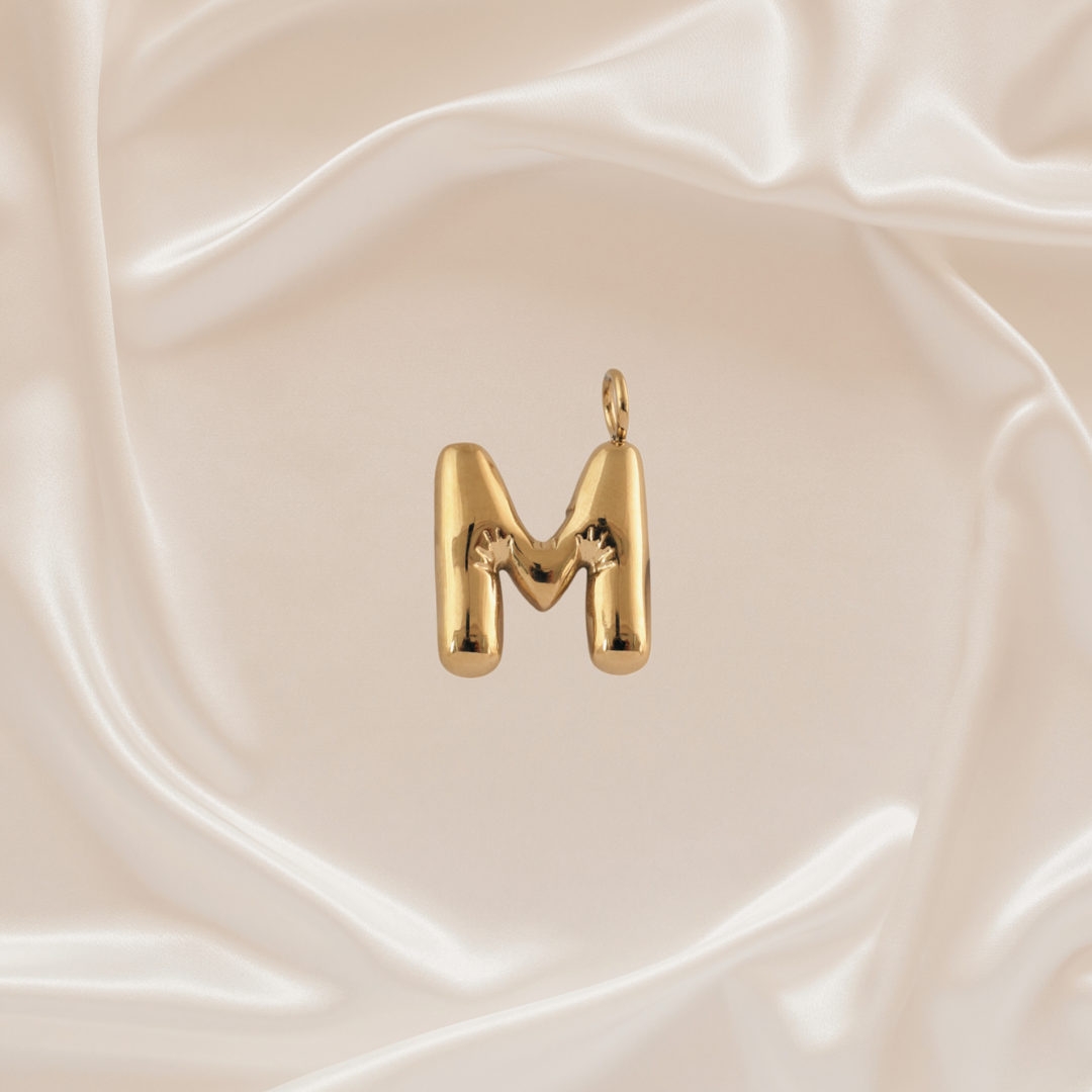 Alphabet Charm - M - Stainless Steel pendant by Nashira