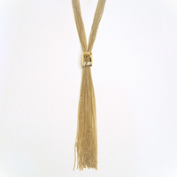 Luxe Tassel Necklace necklace by Nashira, shown close up