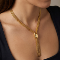 Luxe Tassel Necklace - Stainless Steel necklace by Nashira