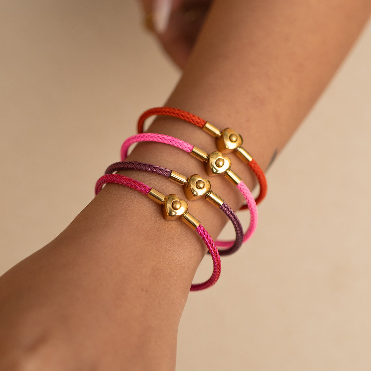 Sweetheart Rope Bracelet - Stainless Steel, Wire Rope bracelet by Nashira