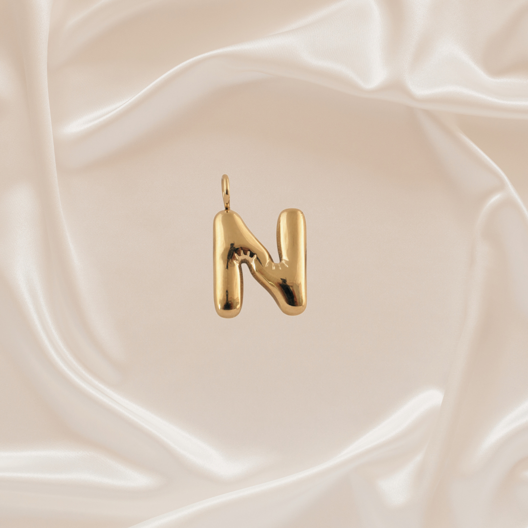 Alphabet Charm - N - Stainless Steel pendant by Nashira