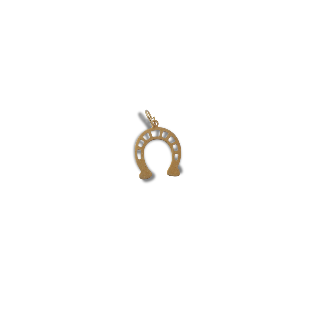The Lucky Horseshoe Charm charm by Nashira, shown close up