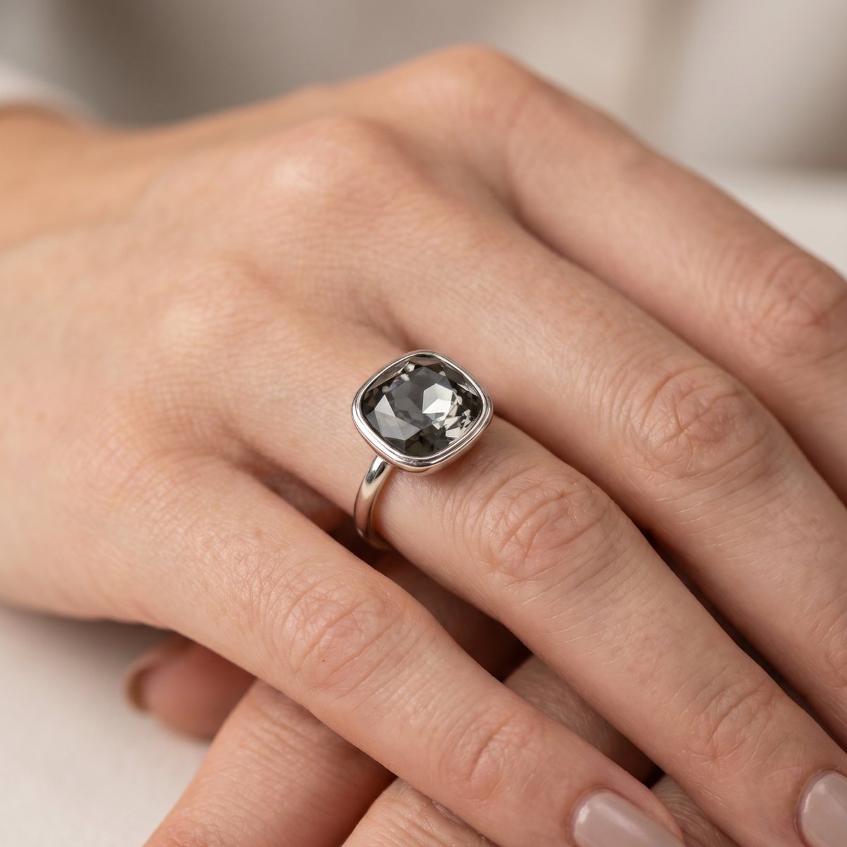 Cushion Ring - Stainless Steel ring by Nashira