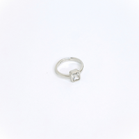 Emerald Cut Ring ring by Nashira, shown close up