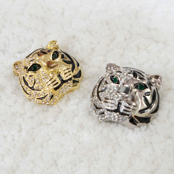 Tiger Brooch - Gold