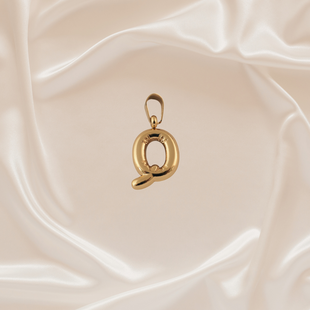 Alphabet Charm - Q - Stainless Steel pendant by Nashira