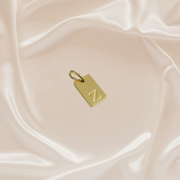 Dainty Alphabet Charm Gold  - Z