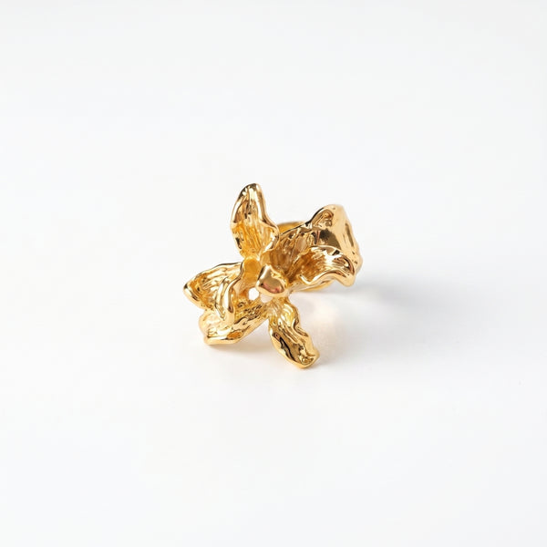 Orchid Bloom Ring ring by Nashira, shown close up