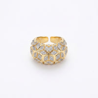Starlit Mosaic Ring ring by Nashira, shown close up