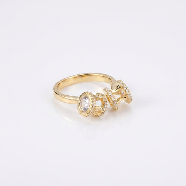 Celestial Orbit Ring ring by Nashira, shown close up