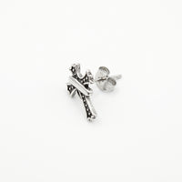 The Gothic Cross Studs ( Pair )