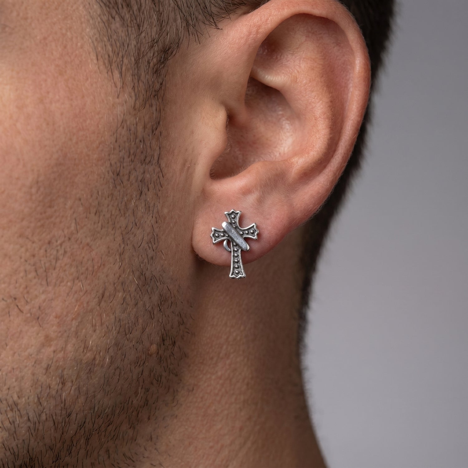 The Gothic Cross Studs