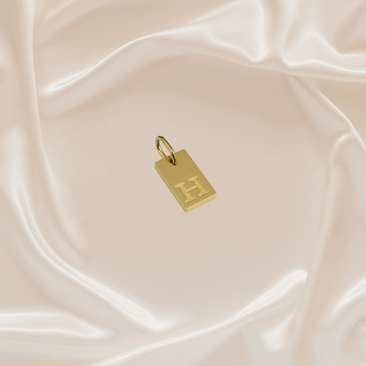 Dainty Alphabet Charm Gold - H - Stainless Steel charm by Nashira