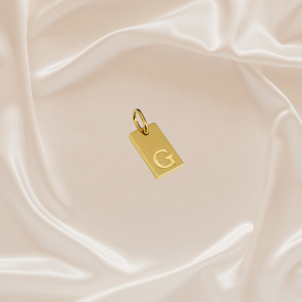 Dainty Alphabet Charm Gold  - G