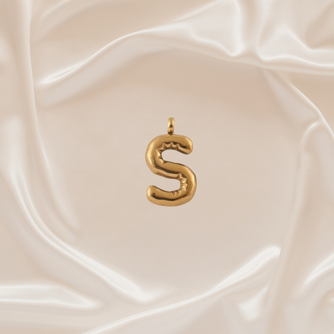 Alphabet Charm - S - Stainless Steel pendant by Nashira